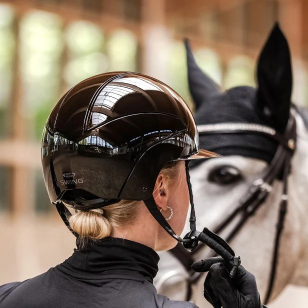 SWING H24 Lady Glossy Riding Hat - Image 8