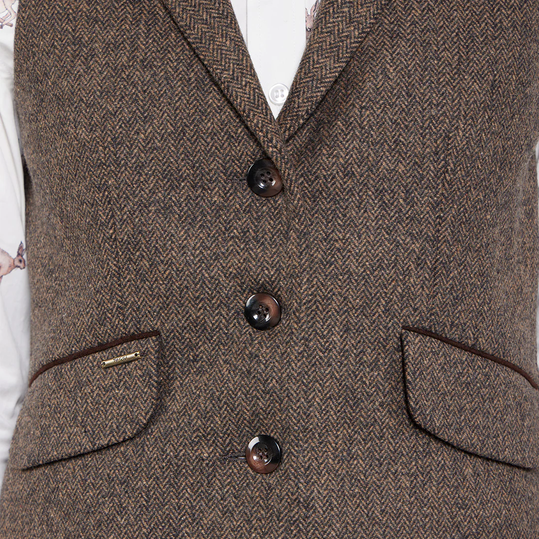 Toggi Harrow Tweed Gilet - Image 6