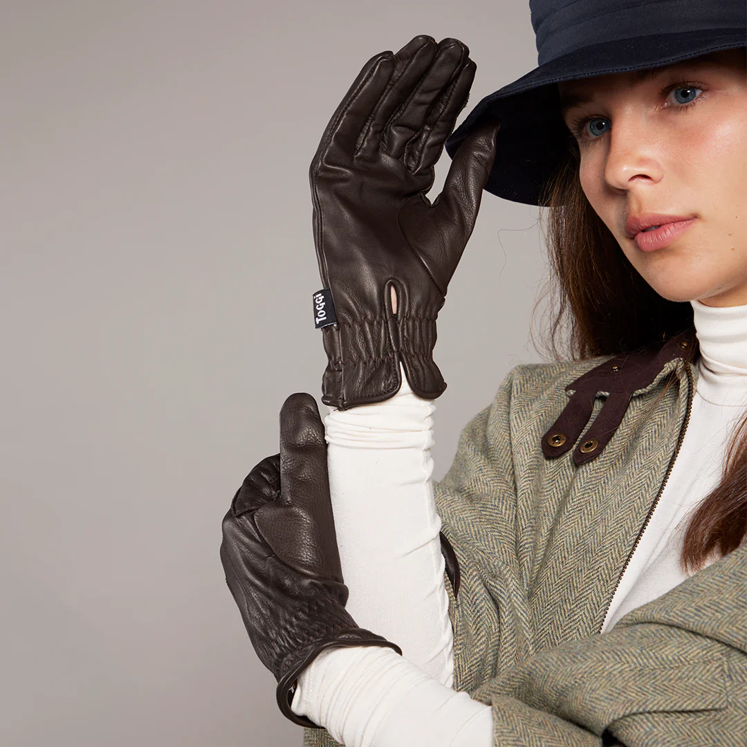 Toggi Ladies Clairwood Leather Riding Gloves - Image 4