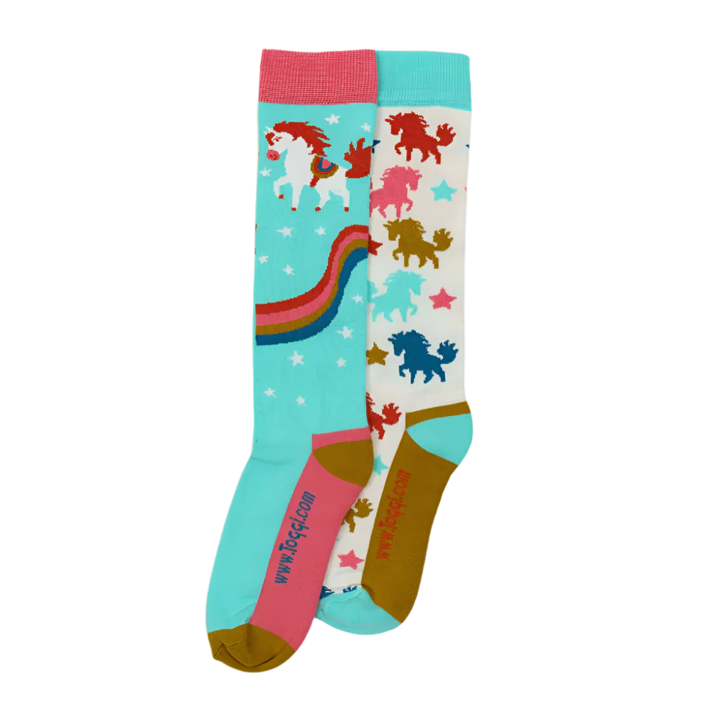 Toggi Rainbow Horse Socks 2 Pack