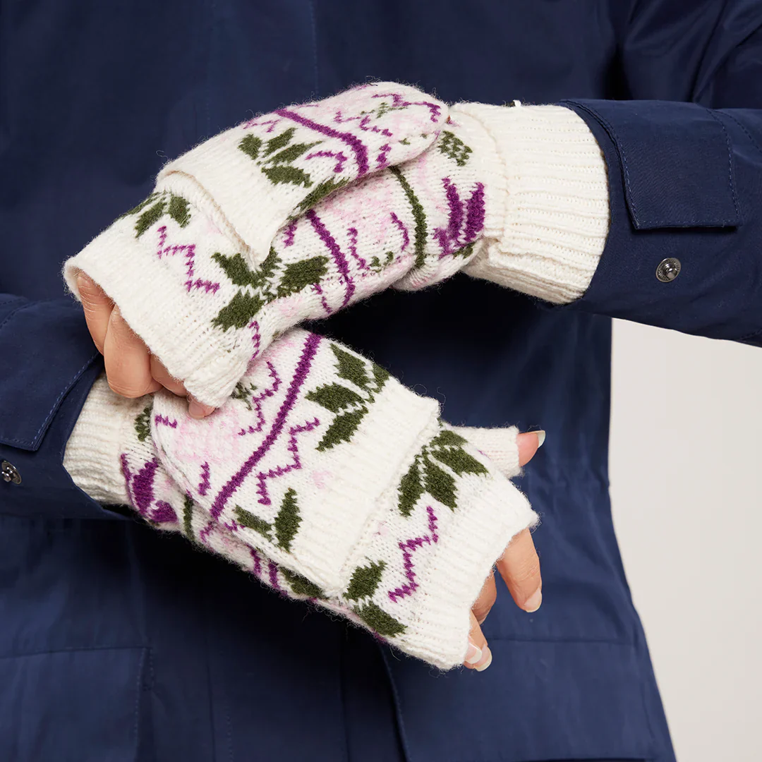 Toggi Welby Knitted Fingerless Mittens - Image 2