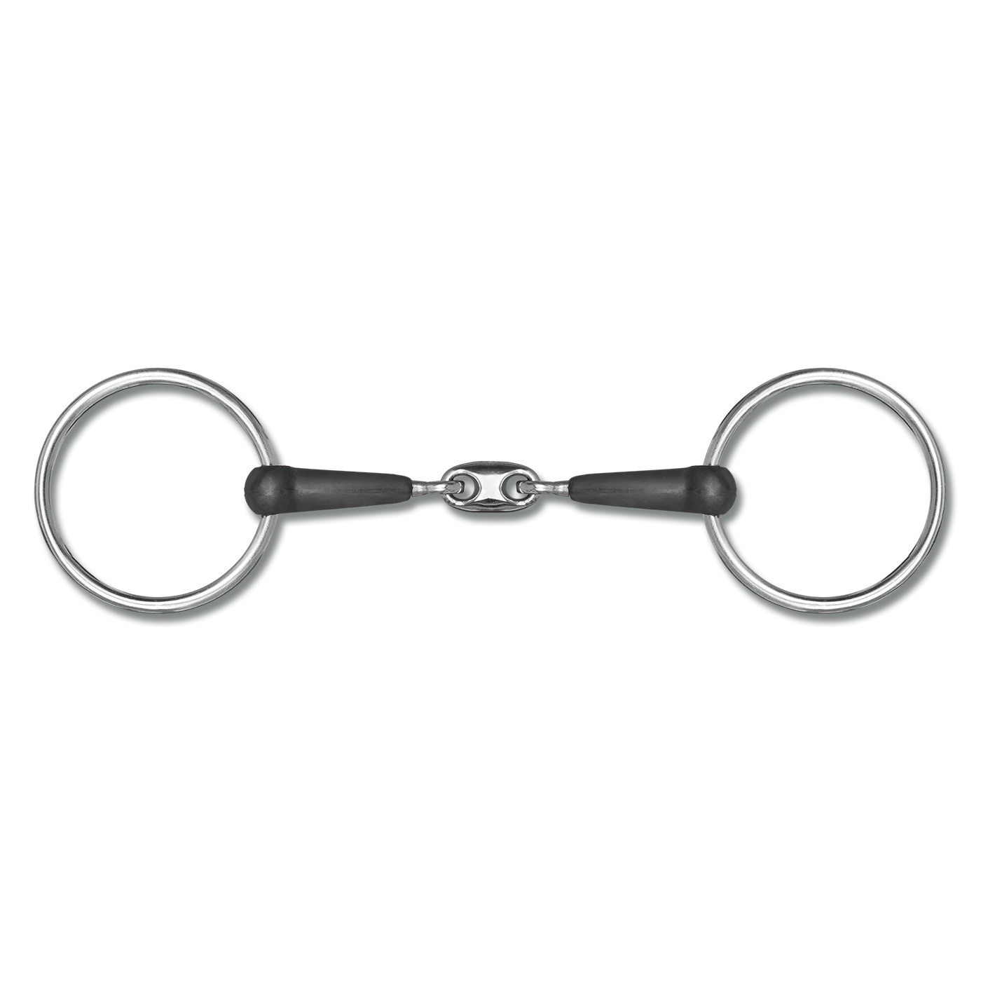 Waldhausen Double Jointed Rubber Snaffle Bit