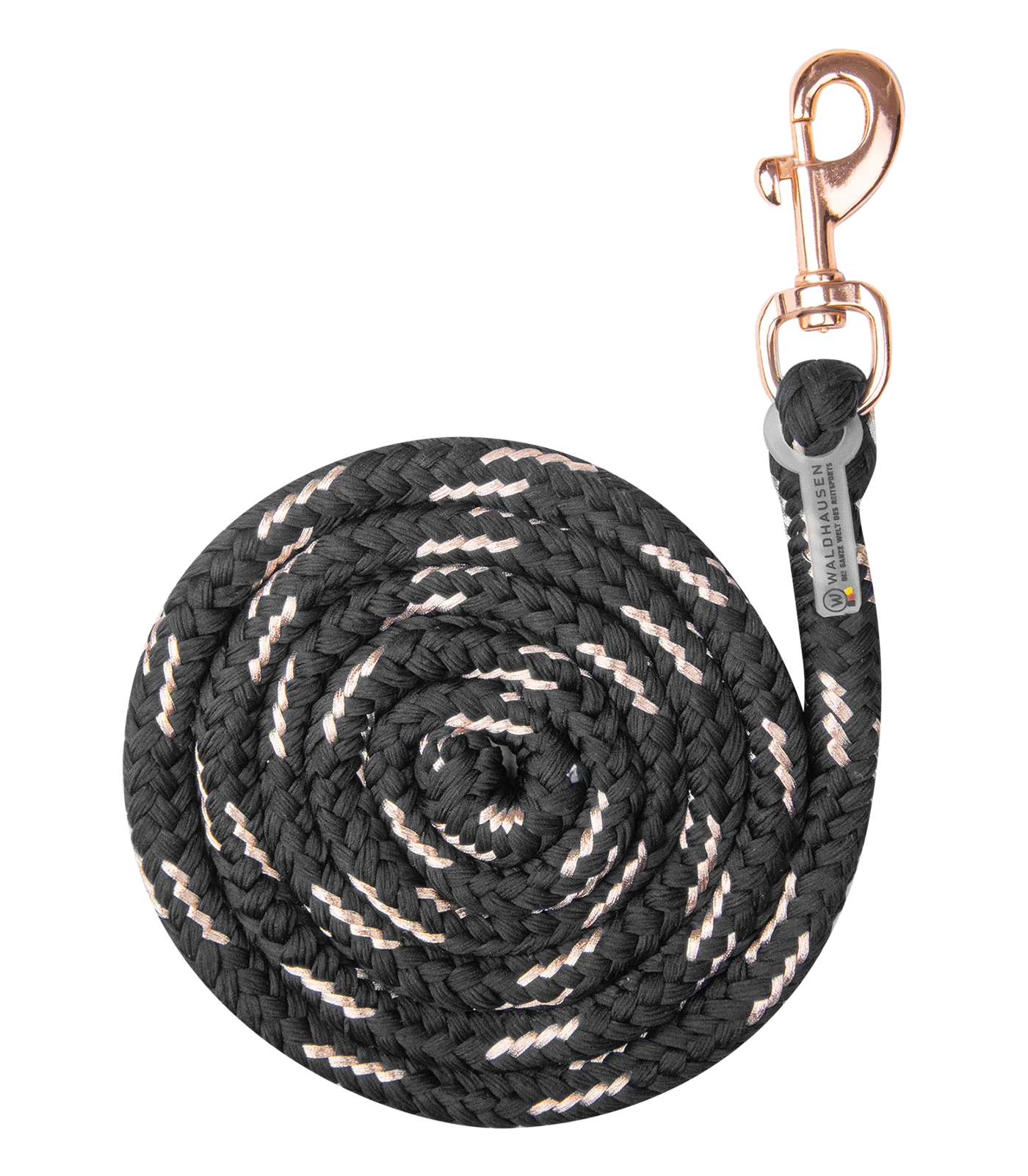 Waldhausen Lurex Rosé Snap Hook Lead Rope