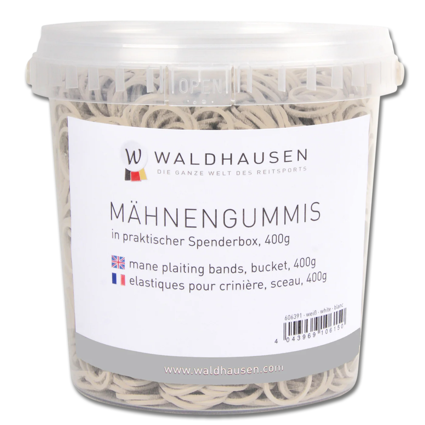 Waldhausen Mane Plaiting Bands in Tub - Image 2