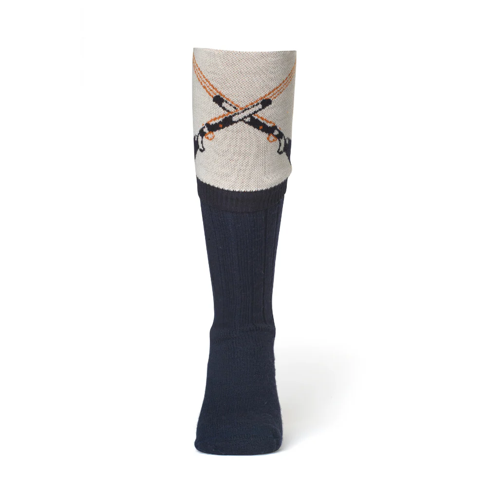 Waring Brooke Crossed Gun Socks