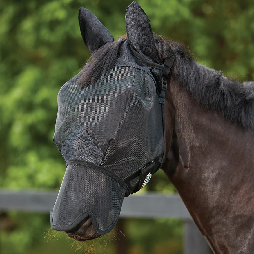 Weatherbeeta Comfitec Double Dart Deluxe Fly Mask With Ears And Nose