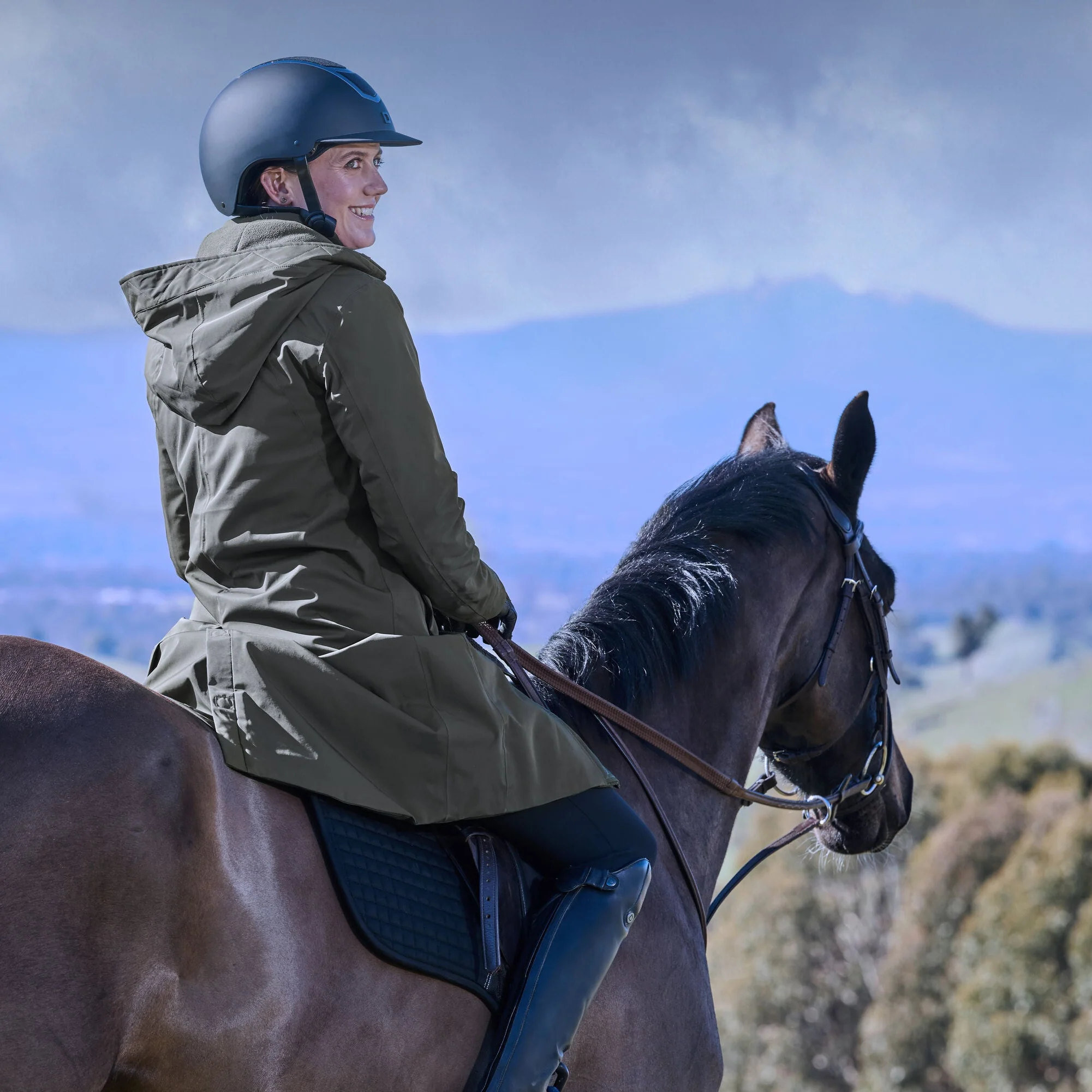 Weatherbeeta Ladies All Purpose Waterproof Longline Equestrian Jacket - Image 9