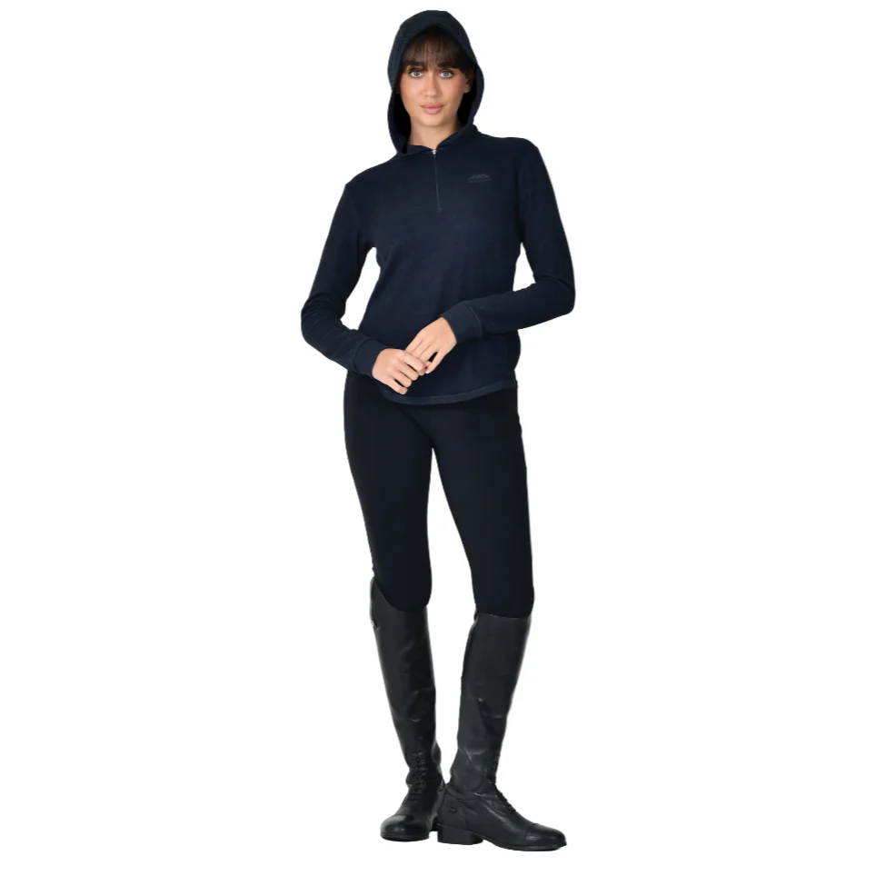 Weatherbeeta Ladies London Layer Long Sleeve Top With Hood - Image 3