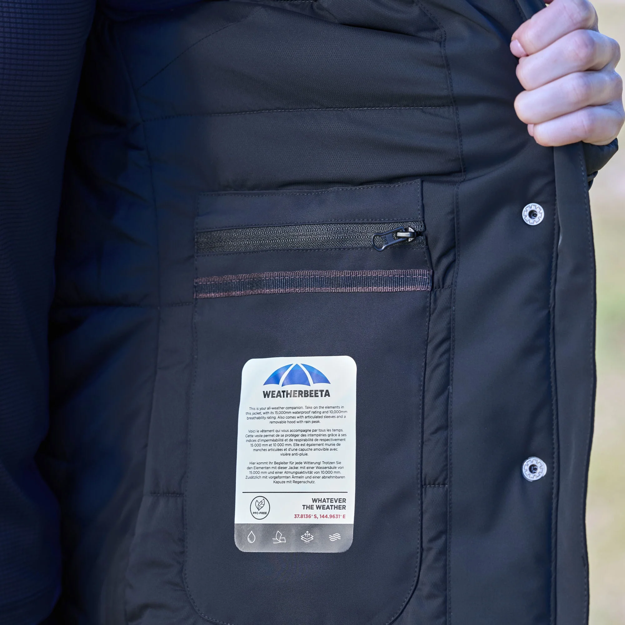 Weatherbeeta Ladies Protect Jacket With High Neck - Image 17