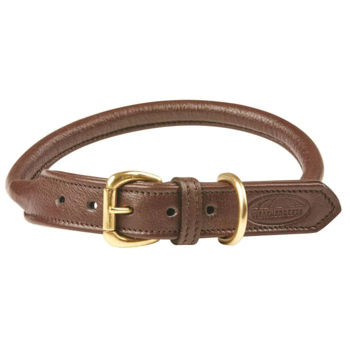 Weatherbeeta Rolled Leather Dog Collar - Image 3