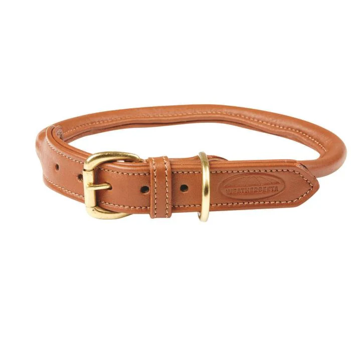 Weatherbeeta Rolled Leather Dog Collar - Image 7