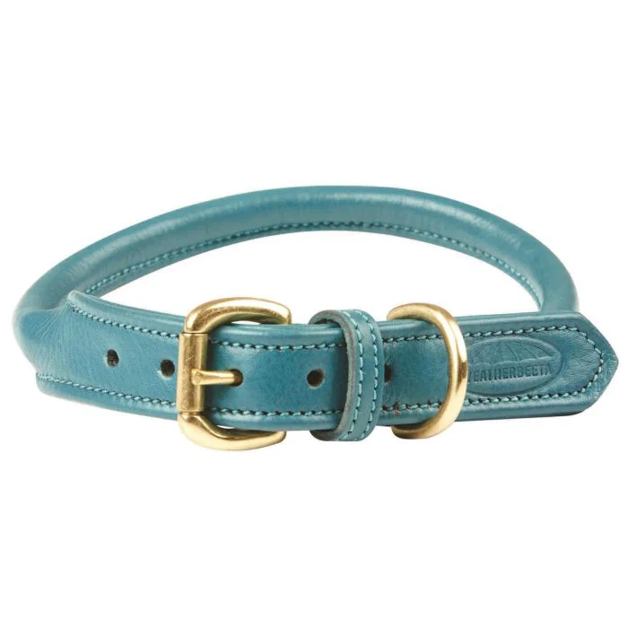Weatherbeeta Rolled Leather Dog Collar - Image 8