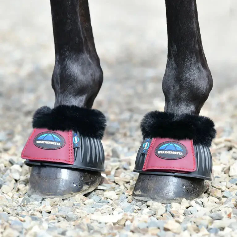 Weatherbeeta Tough-Tec Prime Fleece Trim Rubber Bell Boots - Image 17