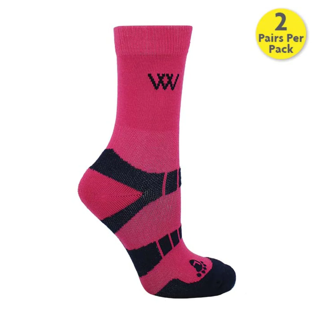 Woof Wear Short Bamboo Waffle Riding Socks - Image 6